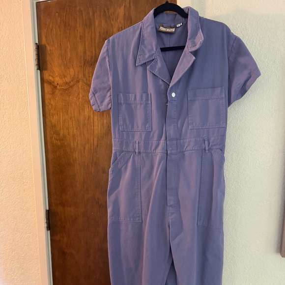 Big Bud Press Lavender Petite Short Sleeve Jumpsuit 1XL - Picture 1 of 2